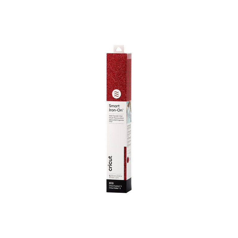 Cricut Smart Iron-on 33X91CM (GLITTER RED) | APLIUM