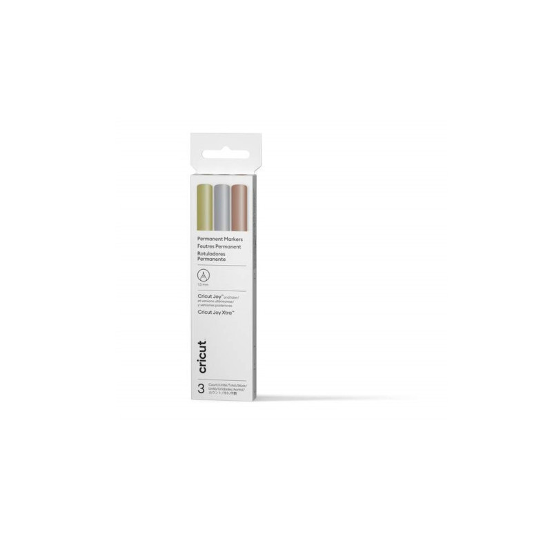 Cricut 2011934 marcador permanente Cobre, Oro, Plata 3 pieza | APLIUM