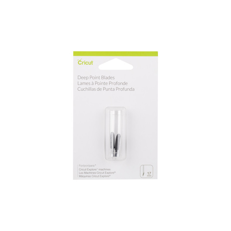 Cricut PC2003535 Set de 2 Lames Coupe Profonde, Plastique, M | APLIUM