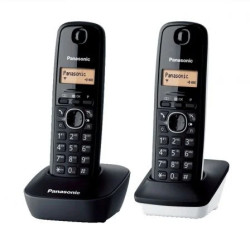 Teléfono Inalámbrico Panasonic KX-TG1612SP1/ Pack DUO/ Negro | APLIUM