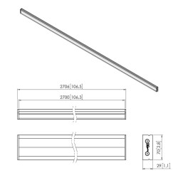 Vogels Barra De Interfaz Dvled 2700MM Plb 3227 Dvled Negro | APLIUM