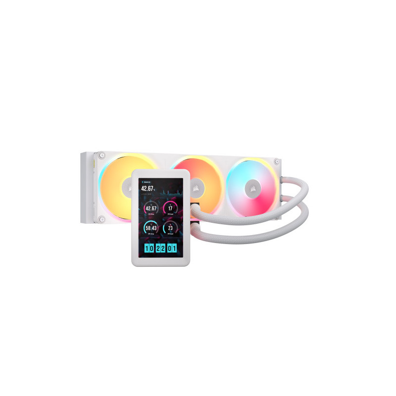 Venti. CPU Corsair Icue Link Titan Ii 360 Ultra Lx Lcd White | APLIUM