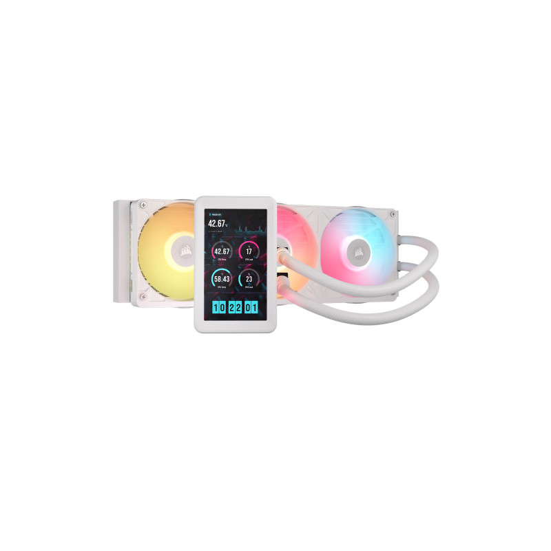 Venti. CPU Corsair Icue Link Titan Ii 360 Rx Lcd White 360MM | APLIUM
