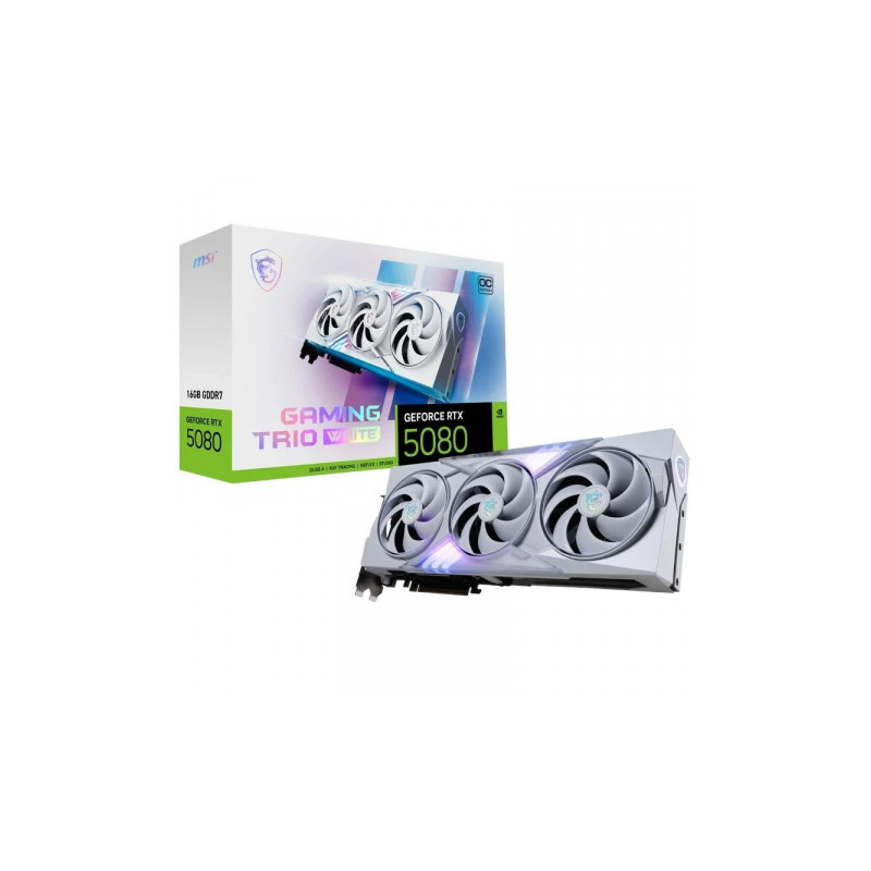 VGA Msi Rtx 5080 16G Gaming Trio WHITE,NV,RTX5080,16GB | APLIUM