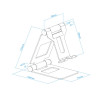 TooQ Soporte de sobremesa ajustable para teléfono / tablet h | APLIUM