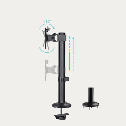 Soporte de Mesa para 2 Monitores TooQ DB1132TN-B/ Giratorio/ | APLIUM