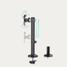 Soporte de Mesa para 2 Monitores TooQ DB1132TN-B/ Giratorio/ | APLIUM