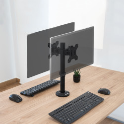 Soporte de Mesa para 2 Monitores TooQ DB1132TN-B/ Giratorio/ | APLIUM