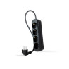 Nanocable Regleta de Enchufes con 4 Tomas, 1.4 m, Negro | APLIUM