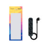 Nanocable Regleta de Enchufes con 4 Tomas, 1.4 m, Negro | APLIUM
