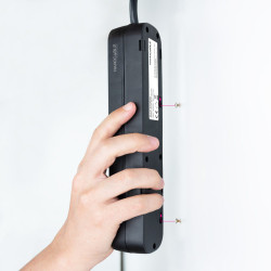 Nanocable Regleta de Enchufes con 4 Tomas, 1.4 m, Negro | APLIUM