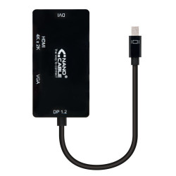 Nanocable Conversor Mini DisplayPort a VGA / HDMI, 3 en 1, D | APLIUM