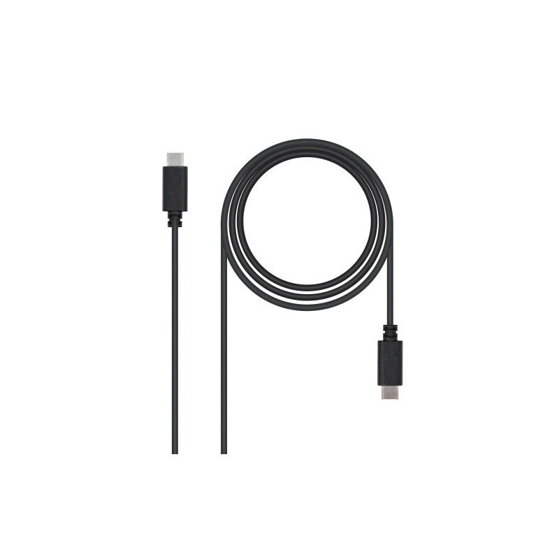 Nanocable USB 2.0, 2m cable USB USB C 0,48 Gbit/s Negro | APLIUM