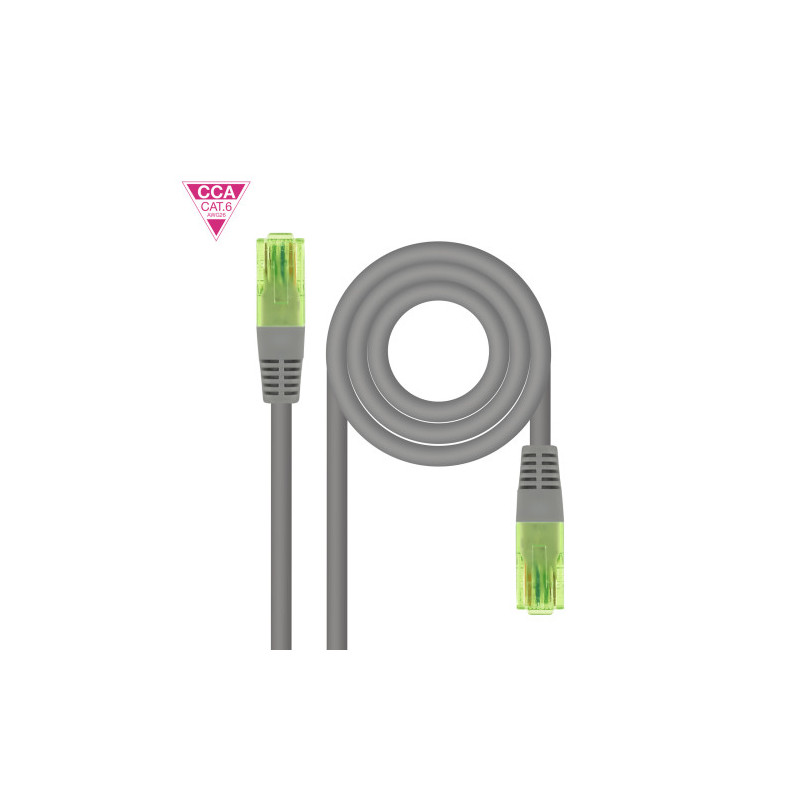 Nanocable Cable de Red Latiguillo RJ45 CAT.6 UTP AWG26 CCA, | APLIUM