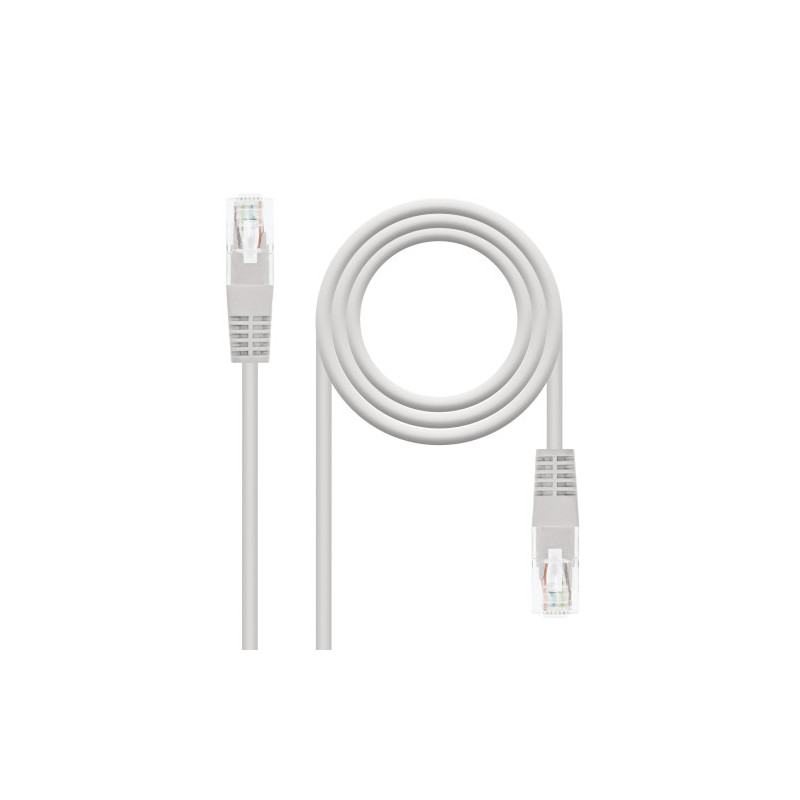 Nanocable Cable de Red Latiguillo RJ45 CAT.6 UTP AWG24, Gris | APLIUM