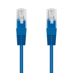Nanocable Cable Red Latiguillo RJ45 CAT.6 UTP AWG24, Azul, 2 | APLIUM