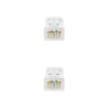 Nanocable 10.20.1800-L30-W cable de red Blanco 0,3 m Cat6a U | APLIUM