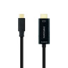 Nanocable Cable Conversor USB-C a HDMI, USB-C/M – HDMI/M, Ne | APLIUM