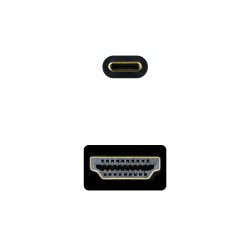 Nanocable Cable Conversor USB-C a HDMI, USB-C/M – HDMI/M, Ne | APLIUM