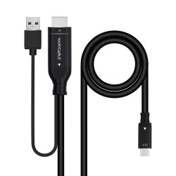 Nanocable Cable Conversor HDMI a USB-C, Negro, 1.8 m | APLIUM
