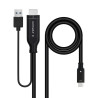 Nanocable Cable Conversor HDMI a USB-C, Negro, 1.8 m | APLIUM