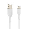 Belkin CAB001BT2MWH cable USB 2 m USB A USB C Blanco | APLIUM