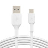 Belkin CAB001BT2MWH cable USB 2 m USB A USB C Blanco | APLIUM