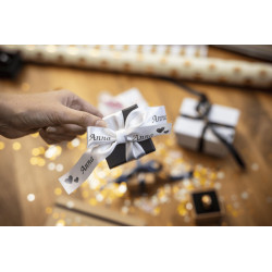 Tape/24mm black on white