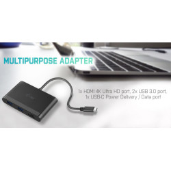 I-tec USB C Travel Adapter W Pd 4K HDMI/ USB 3.0/ Usb-c PD/D | APLIUM