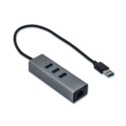 I-tec USB 3.0 Metal Hub + Glan Metal 3-PORT Hub With Glan Ad | APLIUM