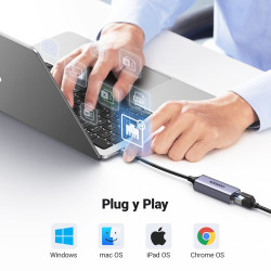 Ugreen 50737 adaptador y tarjeta de red Ethernet 1000 Mbit/s | APLIUM
