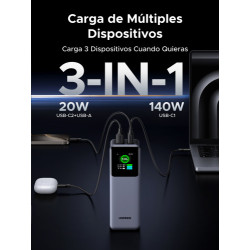 Ugreen 25000mAh 200W Fast Charging Powerbank Gris | APLIUM