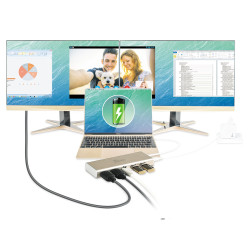 Usb-c Dual HDMI Multi Dock . | APLIUM