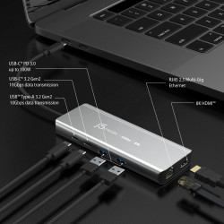 USB4 8K Multi-port Hub Space Grey | APLIUM