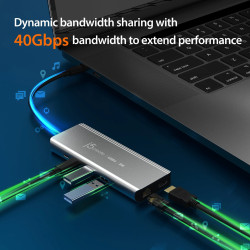 USB4 8K Multi-port Hub Space Grey | APLIUM