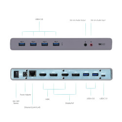 CADUAL4KDOCK - I-tec USB-C/A Docking Station 4K Dual | APLIUM