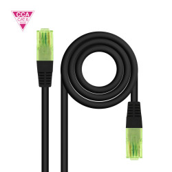Cable de Red RJ45 UTP Nanocable 10.20.1402-BK Cat.6/ 2m/ Neg | APLIUM