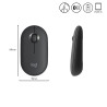 Pebble M350 Wireless Mouse Graphite 2.4GHZ/BT Emea | APLIUM