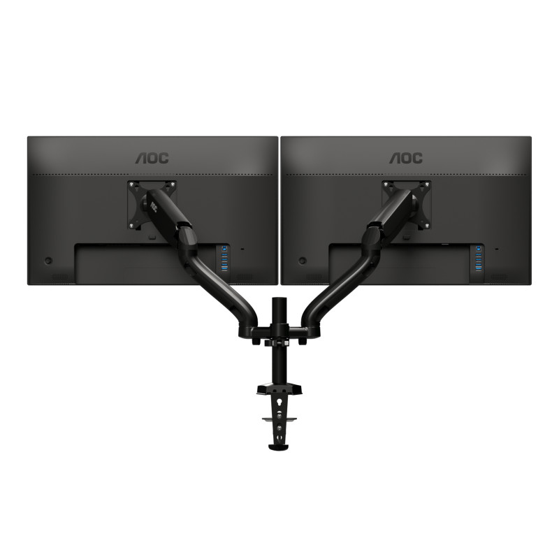 AD110D0 Dual monitor arm clamped to desk