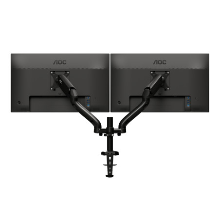 AD110D0 Dual monitor arm clamped to desk