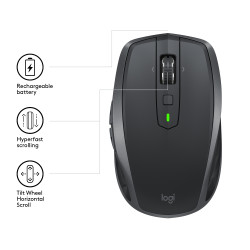 Mx Anywhere 2S Wrlsmobile Mouse Graphite - Emea | APLIUM