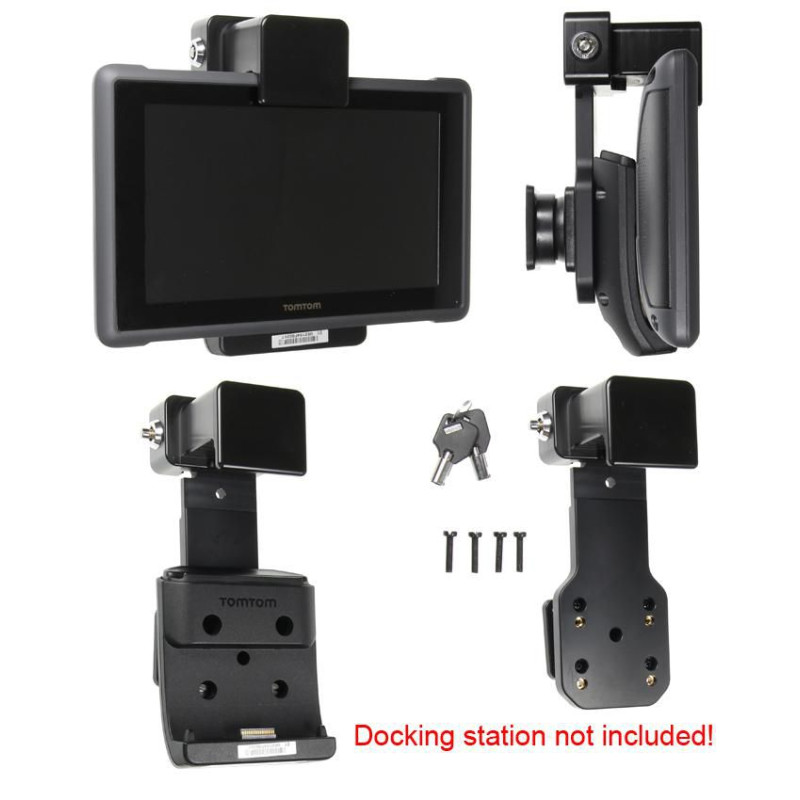 Holder with lock. With tilt