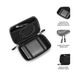 Funda para Disco Externo de 2.5" Subblim HDD Business/ Gris | APLIUM