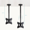 Soporte de Techo Giratorio/ Inclinable/ Nivelable TooQ LPCE2 | APLIUM