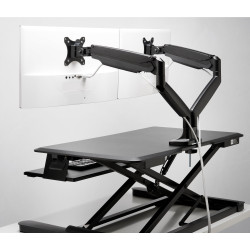Smartfit One-touch Arm For Dual Monitors - Black | APLIUM
