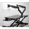 Smartfit One-touch Arm For Dual Monitors - Black | APLIUM