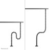 Cable Spine Organizer For SIT/STAND Desk Frames Screw Moun | APLIUM