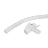 Spiral Cable Wrap 25 Mm. Multiple Cables White | APLIUM