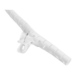 Spiral Cable Wrap 25 Mm. Multiple Cables White | APLIUM
