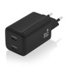 Wall Charger Aisens ASCH-65W2P040-BK Black 65 W | APLIUM